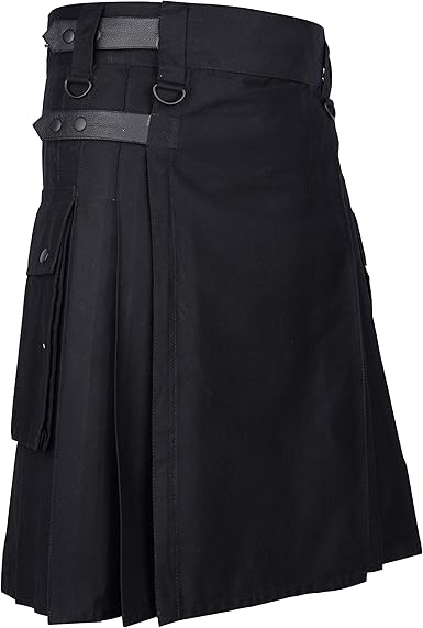 leather utility kilt
