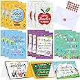 Jetec 24 Sets Teacher Thank You Cards Appreciation Gifts Cards Bulk for Teachers Day Appreciation Gifts(Appreciation)