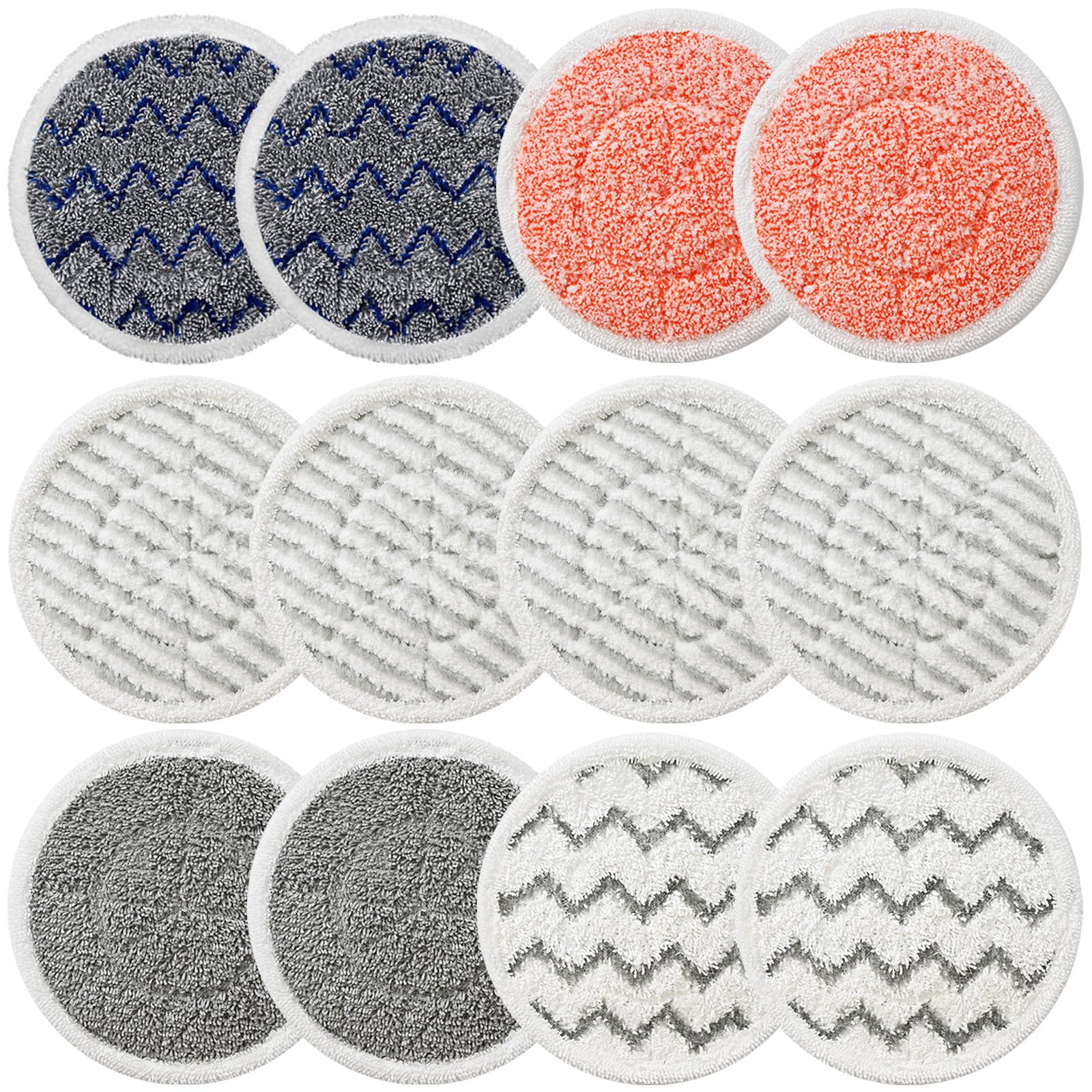 Photo 1 of 12 Pack Upgraded S7001 Pads Replacement Steam Mop Pads for Shark S7001 S8201 S7000 S8001 S7201 S7000AMZ S7001TGT Series Steam Mop Pads,Steam&Scrub All-in-One Scrubbing Mop Pads,Part Model #:XKITP7000