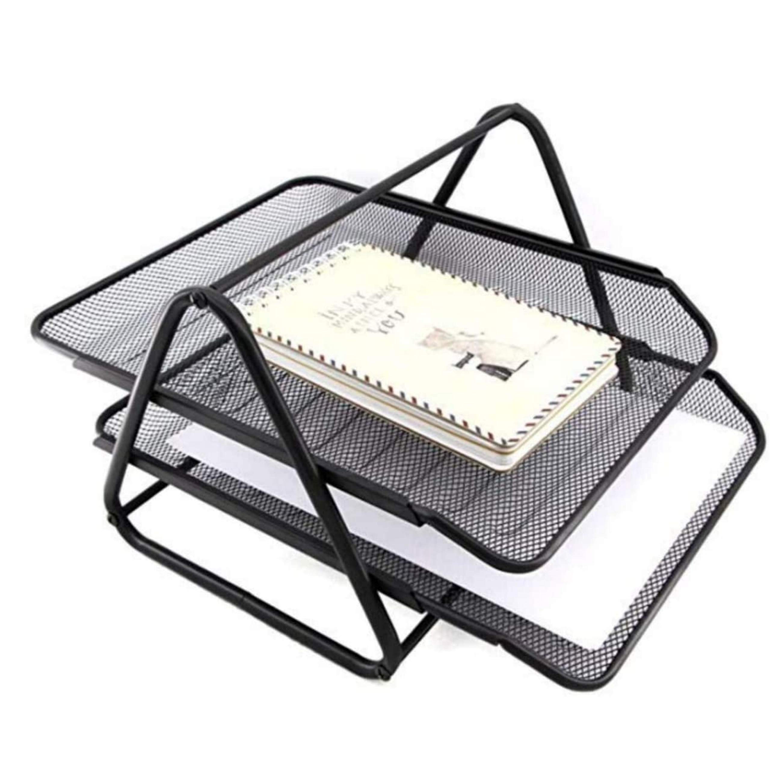 Buy JD9 Metal Mesh 2 Tier Document Tray, File Tray, File Rack for A4