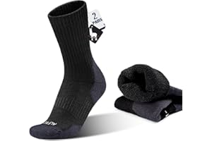 MAGISDU Alpaca Wool Hunting Socks 2 pairs for Men Women, Thermal Warm Compression Thick Winter Cushioned Hiking Boot Moisture Wicking