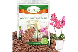 Legigo 10 litres Organic Orchid Potting Bark- All Natural Orchid Bark Potting Mix Pine Bark Wood Chips for Houseplant Mulch, 