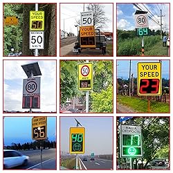 Solar Speed Measurement Signs, 20"x27" Radar Speed