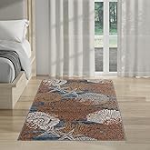 Nourison Home Pompeii Blue Multicolor 3' x 5' Area Rug - Easy Clean, Non Shedding, Bed Room, Living Room, Dining Room, Kitche