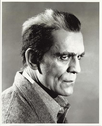 Boris Karloff As Old Man 8x10 Movie Photo With Black Hair With