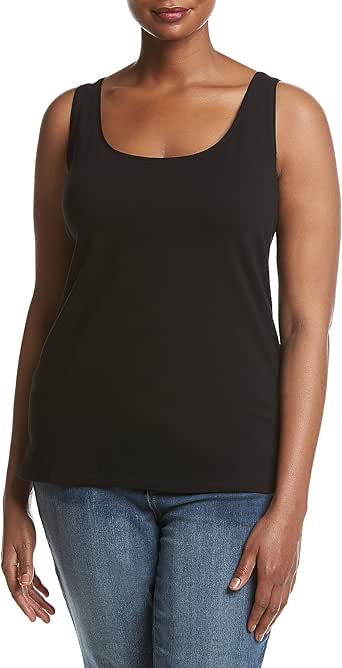 Cupio Plus Size Scoop Neck Cami Tank at Amazon Womenâs Clothing store