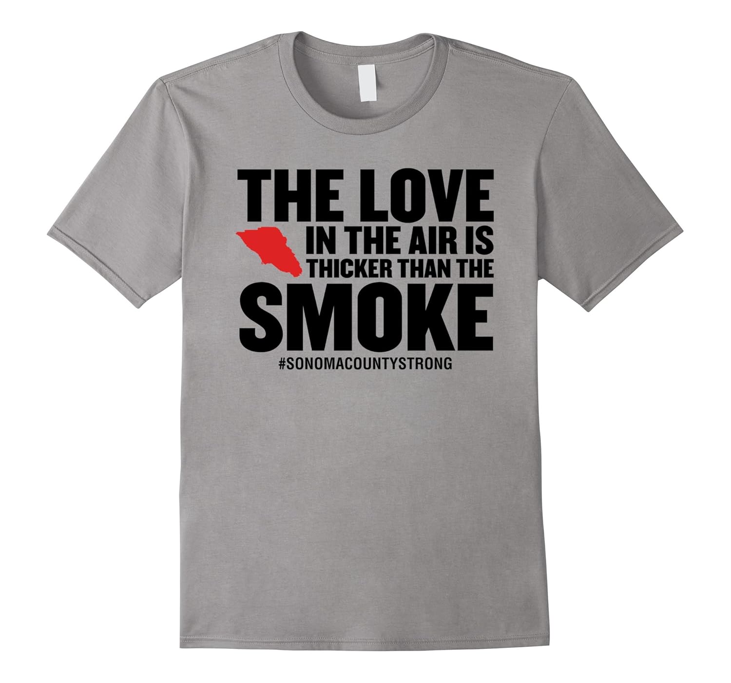 Love in the Air is Thicker Than Smoke - Sonoma Tshirt-Rose