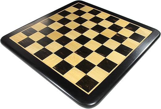 StonKraft 21 X 21 Collectible Ebony Wood Wooden Chess Game Board Without Pieces - Appropriate Wooden & Brass Chess Pieces Chessmen available separately by StonKraft Brand