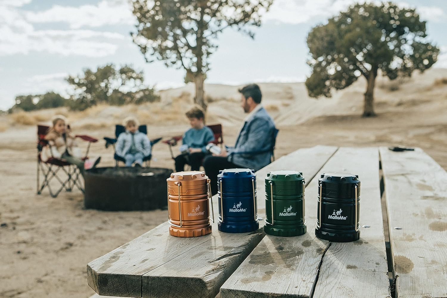 MalloMe Lanterns Battery Powered LED - Camping Lantern Emergency Hurricane Lights - Portable Camp Tent Lamp Light Operated at Home, Indoor, Power Outages: Sports & Outdoors