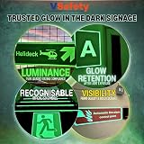 V Safety 11003AC-G Glow In The Dark Fire Extinguisher Sign 75x200mm view 7
