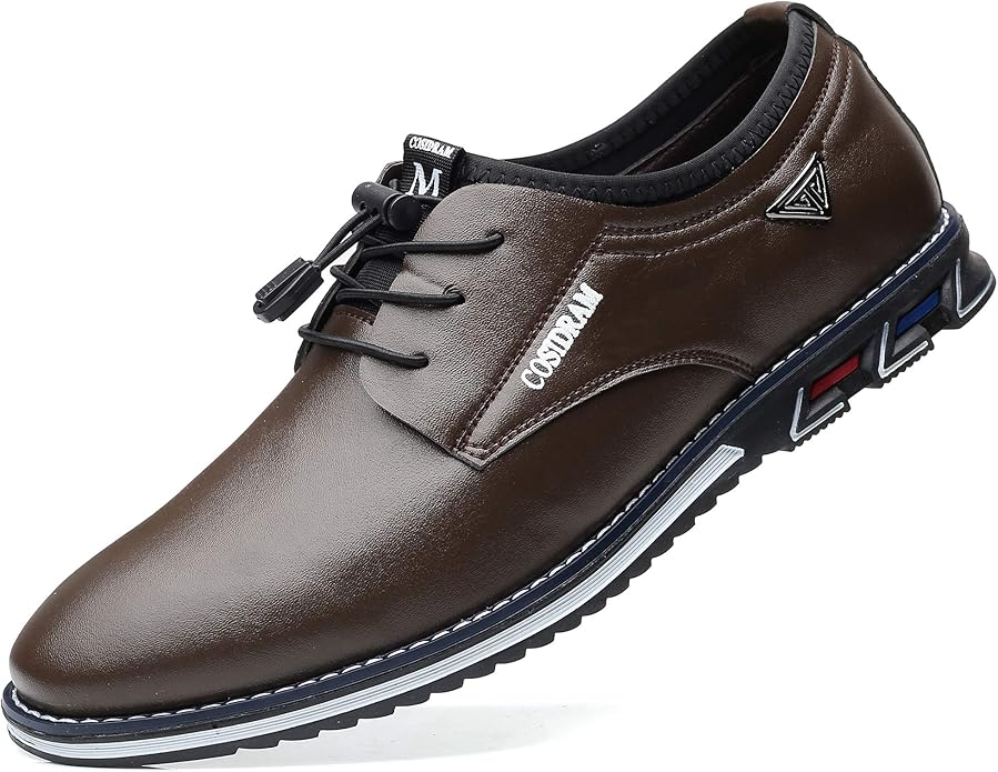 COSIDRAM Mens Casual Leather Shoes Business Slipon Shoes