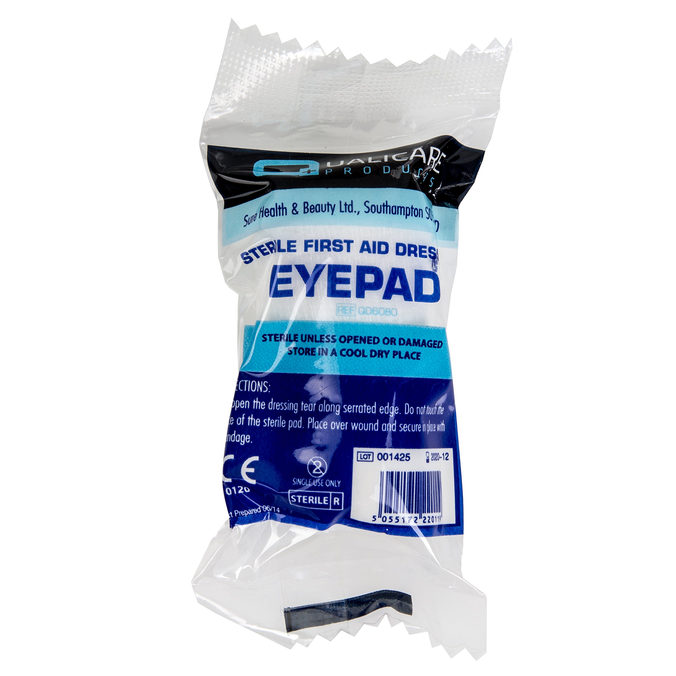 2X Premium HSE/CE Eye Bandages - Sterile First Aid Dressings - Injury/Cut/Wound Patch Pads