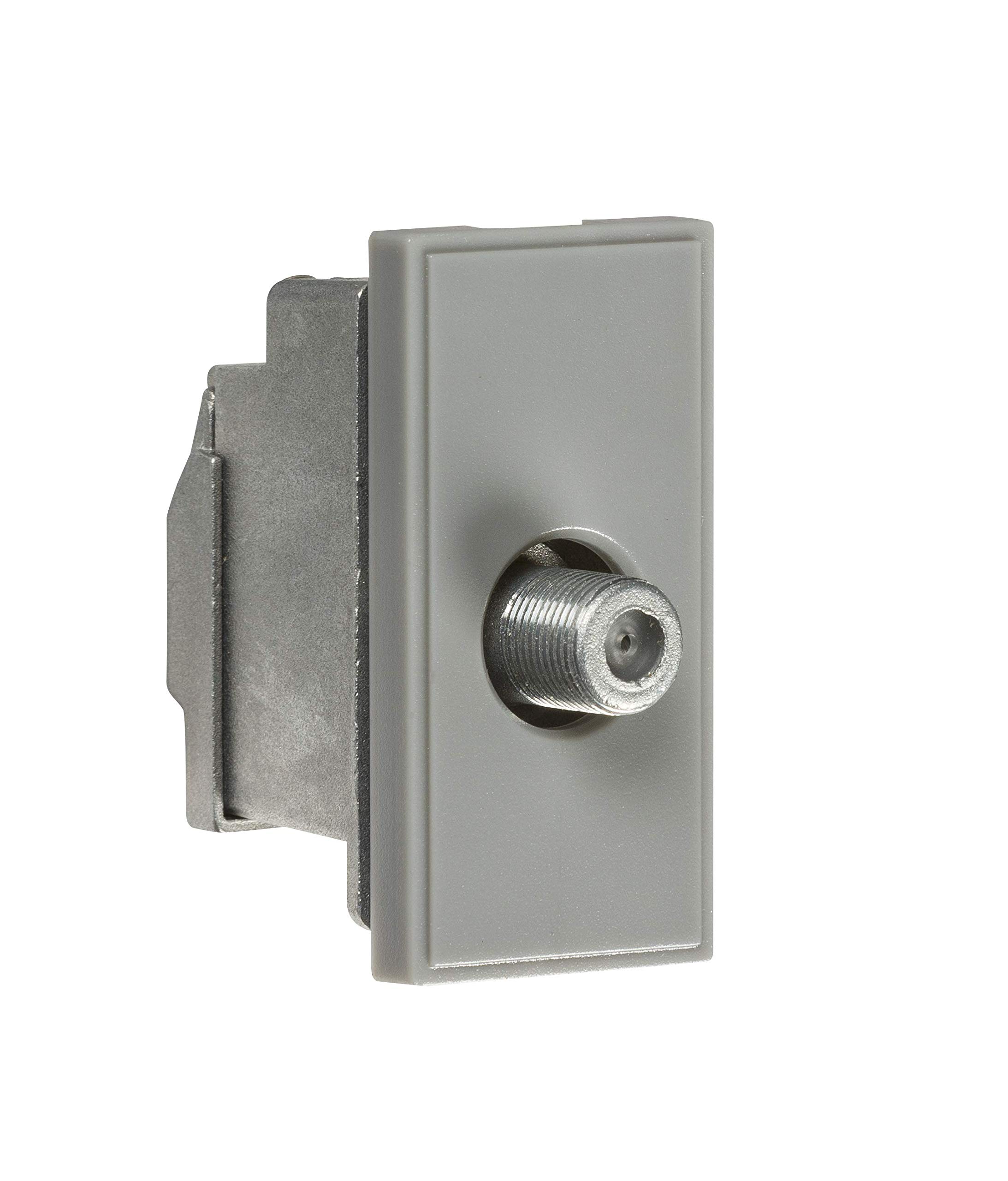 Screened SAT TV Outlet Module 25 x 50mm - Grey