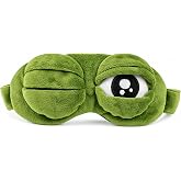 Shinywear Sleep Mask for Kids, Cute Animal 3D Frog Eye Mask for Sleeping | Funny Eye Mask Adjustable Eyes, Soft Comfortable, Breathable Skin-friendly Cotton, Blockout Light, Elastic Band, Washable