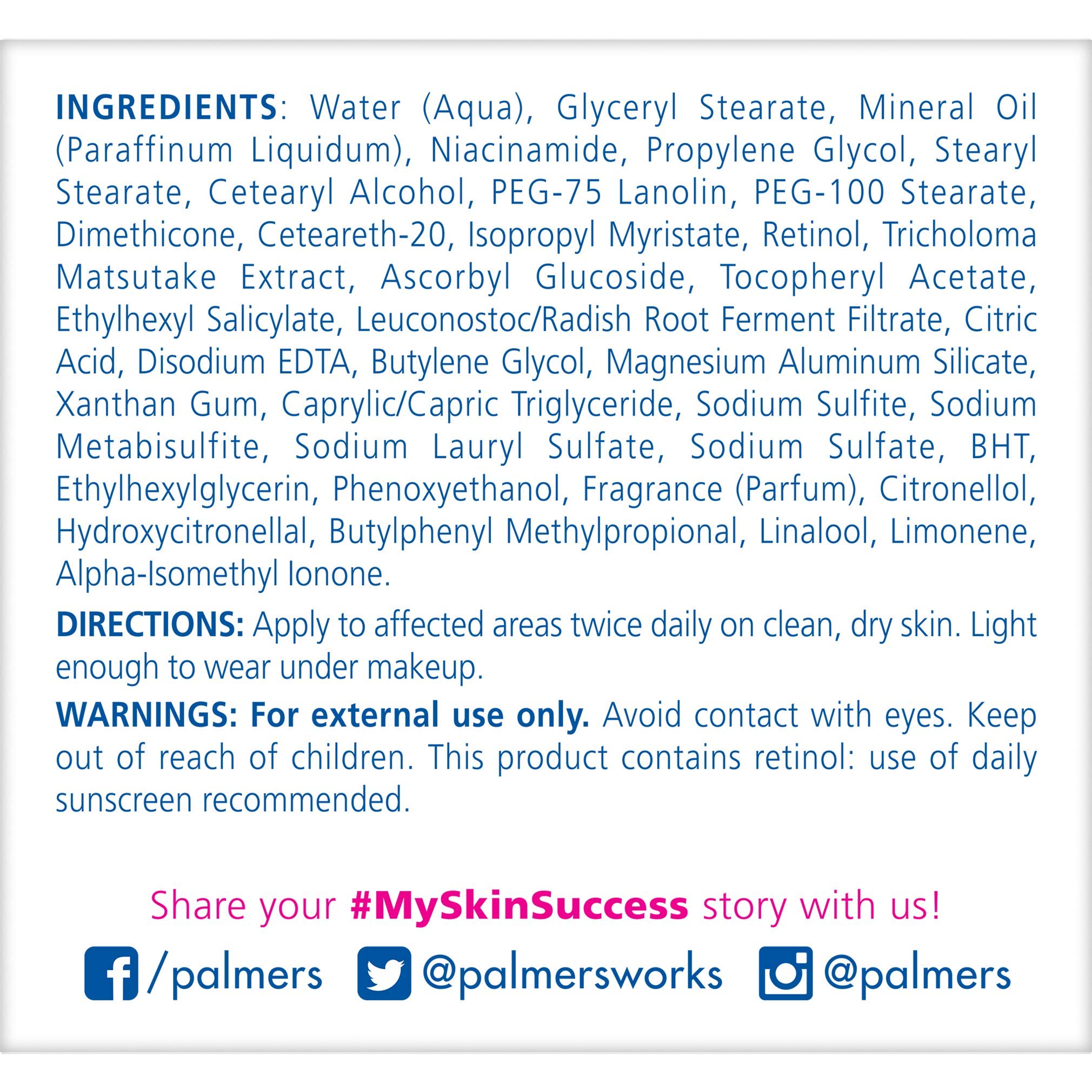 Palmer's Skin Success Anti-Dark Spot Fade Cream with Vitamin E and Niacinamide, for All Skin Types 2.7 Ounce