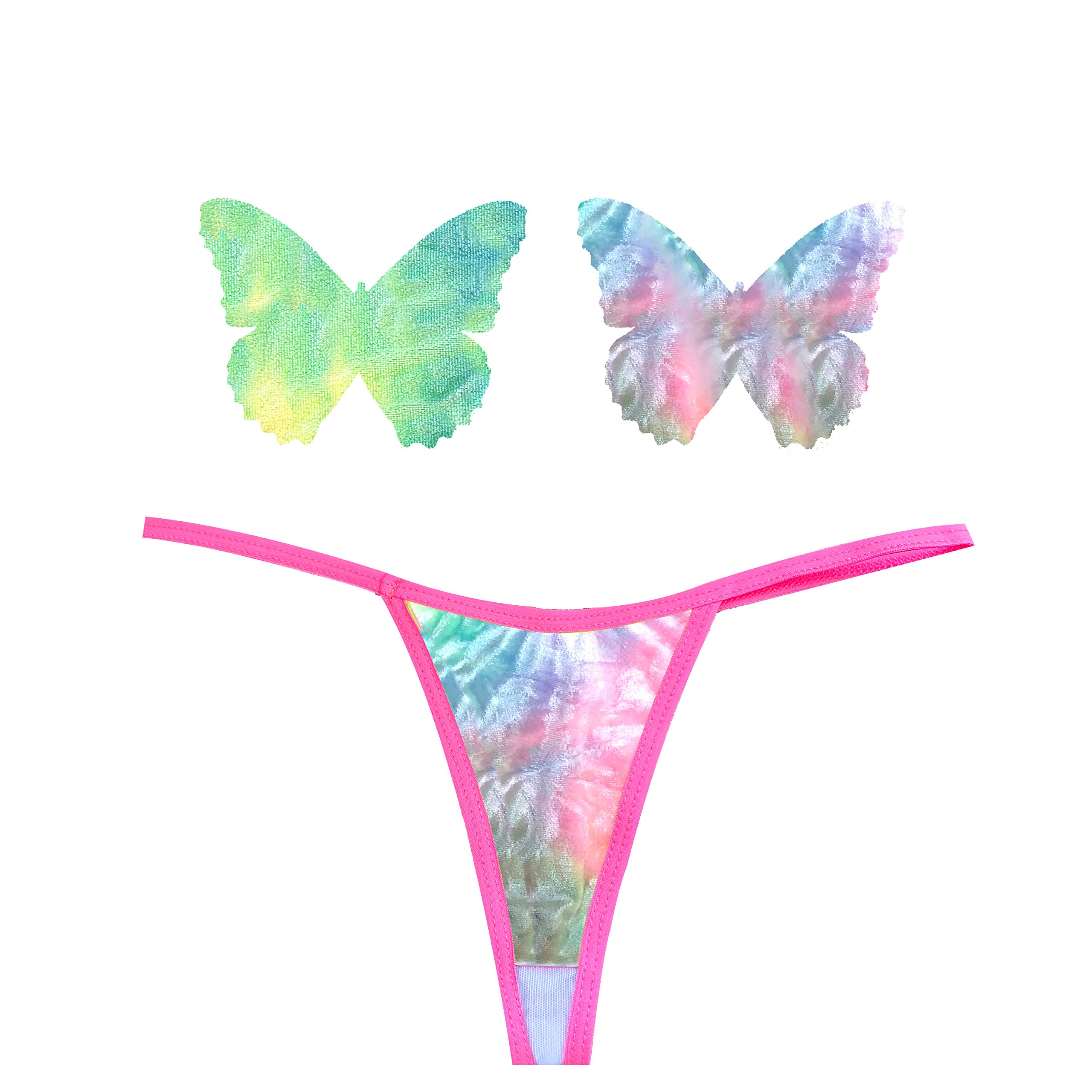 Neva Nude Naughty Knix G String with Matching Nipztix Pasties - - One Size