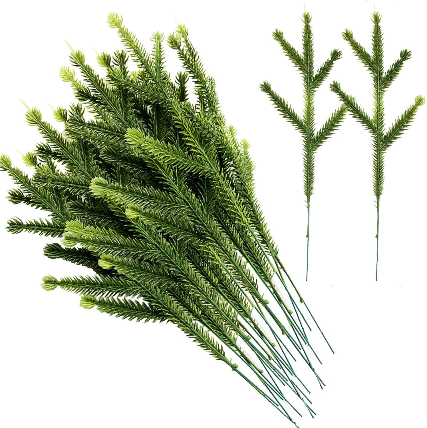 Alpurple Artificial Pine Needles Branches Garland10 x 3.5