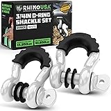 Rhino USA D Ring Shackles (2-Pack) - 41,850lb Break