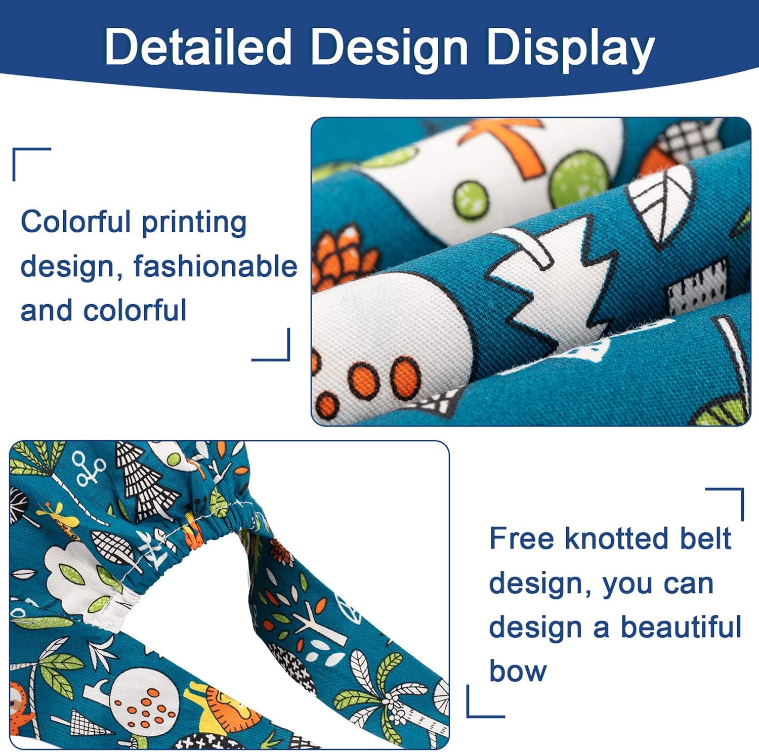4 Pieces Scrub Cap with Button Printed Adjustable Bouffant Cap Unisex Scrub Hat Hair Cover at  Women’s Clothing store