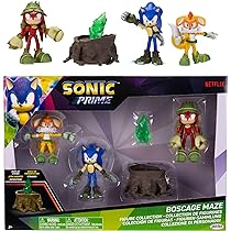 Sonic Prime 2.5-inch Action Figures Bos Cage Maze Themed 5 Pieces