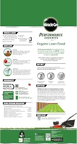 Miracle-Gro Performance Organics Lawn Food 9.1kg, 360m2 Coverage view 4