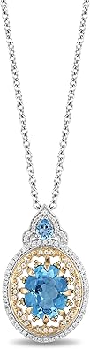 Jewelili Enchanted Disney Fine Jewelry 10K White and Yellow PDO7484