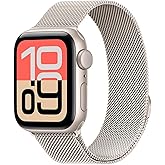 Dhwazz Mesh Loop Band for Apple Watch Series 11 10 42mm 46mm Women Men, Stainless Steel Magnetic Strap for iWatch Ultra SE 3 2 1 Series 9 8 7 6 5 4 3 2 1 41mm 40mm 38mm 49mm 45mm 44mm 42mm