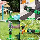 Restmo Water Flow Meter 360° Rotatable LCD Gallon/Liter Measurement view 8