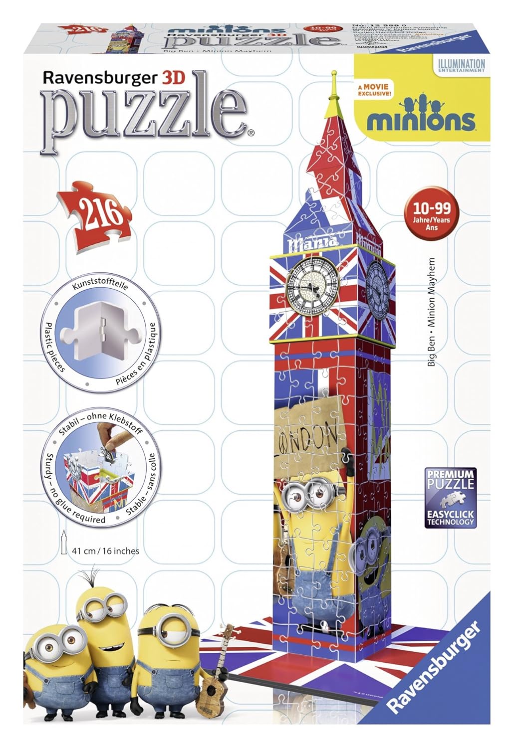 Ravensburger Puzzle D diseño Big Ben Minions