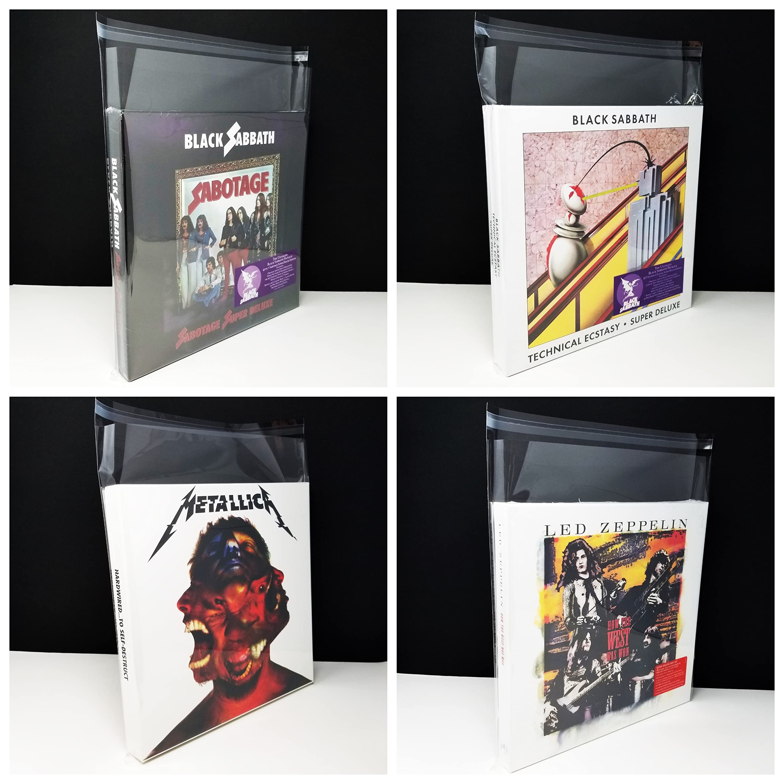 5 Large + Seal Up Box Set Outer Sleeves Fits 4-5 LP Vinyl Record Albums