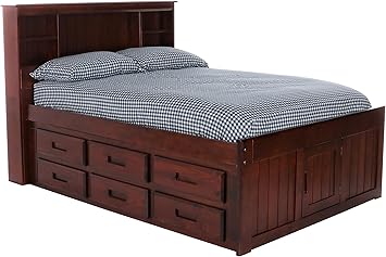 Amazon Com Discovery World Furniture Bookcase Captains Bed With