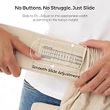 Momcozy Newborn Carrier 0-12M 3.2-11.3kg Cotton Khaki Waist 64-127cm view 3