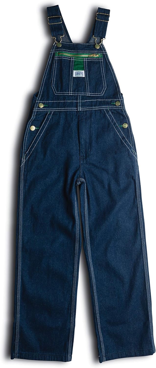 Liberty boys Boy's Denim Bib Overall: Clothing