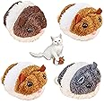 Carykon 4PCS Vibrating Drawstring Mouse Cat Catching Mouse Toy Funny Cat Mouse Plush Cat Toy Jumping Mouse