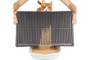 PetNova Small Cat Litter Mat: Water Proof Kitty Litter Mat - Under Litter Box Trapping Rug - Cat Litter Catcher for Floor - Anti Tracking Litter Mat