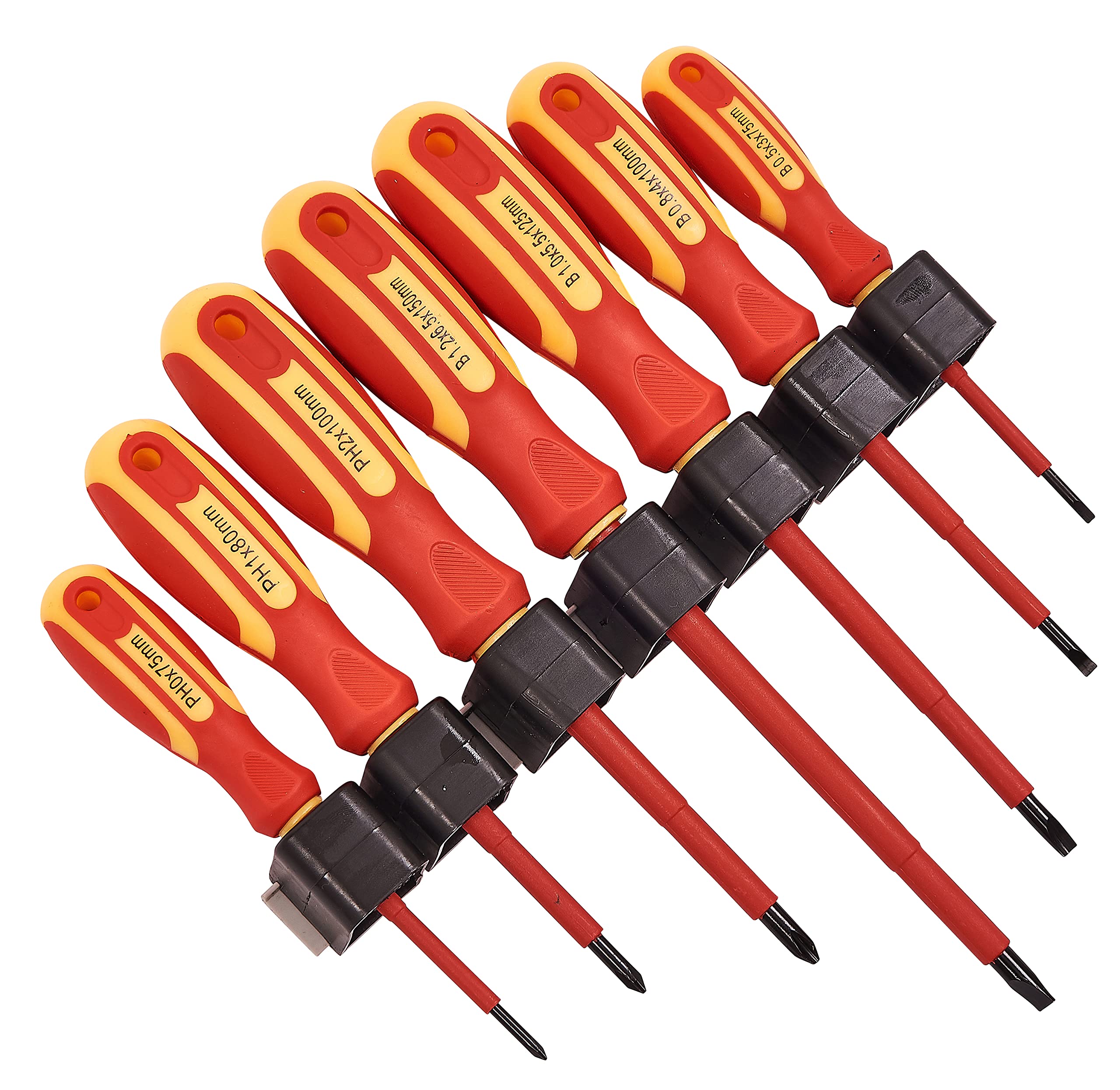Amtech L0650 7 Piece VDE Electrical Screwdriver Set, Tested Up to 1000V, Insulated, Ergonomic