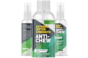 BLUECARE LABS Bitter Apple Spray for Dogs to Stop Chewing - No Chew Spray for Dogs - Anti Chew Extra Strength Spray Deterrent - Alcohol-Free for Paws, Hot Spots, Wounds, Furniture & Plant Safe - Made in USA, 8 oz