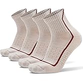 Socks Daze Merino Wool Blend Ankle Running Hiking Socks for Men Women Athletic Cushioned Quarter Walking Basketball Socks