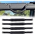 BESTAOO Roll Bar Grab Handles Paracord Grip Handle for Ford Bronco Accessories 2021 2022 2023 2024 2025 2 Door 4 Door, 4 Pack (Black)