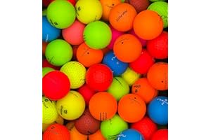 MULLIGAN GOLF BALLS 50 Colored Recycled Value Golf Balls in Mesh Bag, 5A/4A (Mint/Near-Mint), Multi-Color