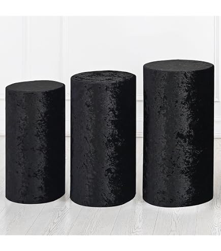 Lot De 5 Housses élastiques Pour Supports à Gâteaux - Nappes De Dessert Pour Mariage Et Fêtes - 5 Tailles (S à XXL)