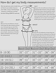 AONTUS Women's Plus Size Chlorine Resistant