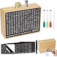 Zayeemi Money Saving Box Cash Vault Wooden Savings Challenge Box Piggy Bank for Adults Kids Budgeting and Savings Goals Coin Bank for Boys and Girls No Install Required (8 Amounts)