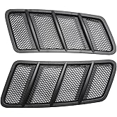 Front Hood Vent Air Grille Cover Compatible with Mercedes-Benz 2013-2015 GL350 GL450 GL550 GL63 AMG 2012-2015 ML350 ML550 ML63 AMG Hood Air Vent Grille Replace# 1668800105 1668800205