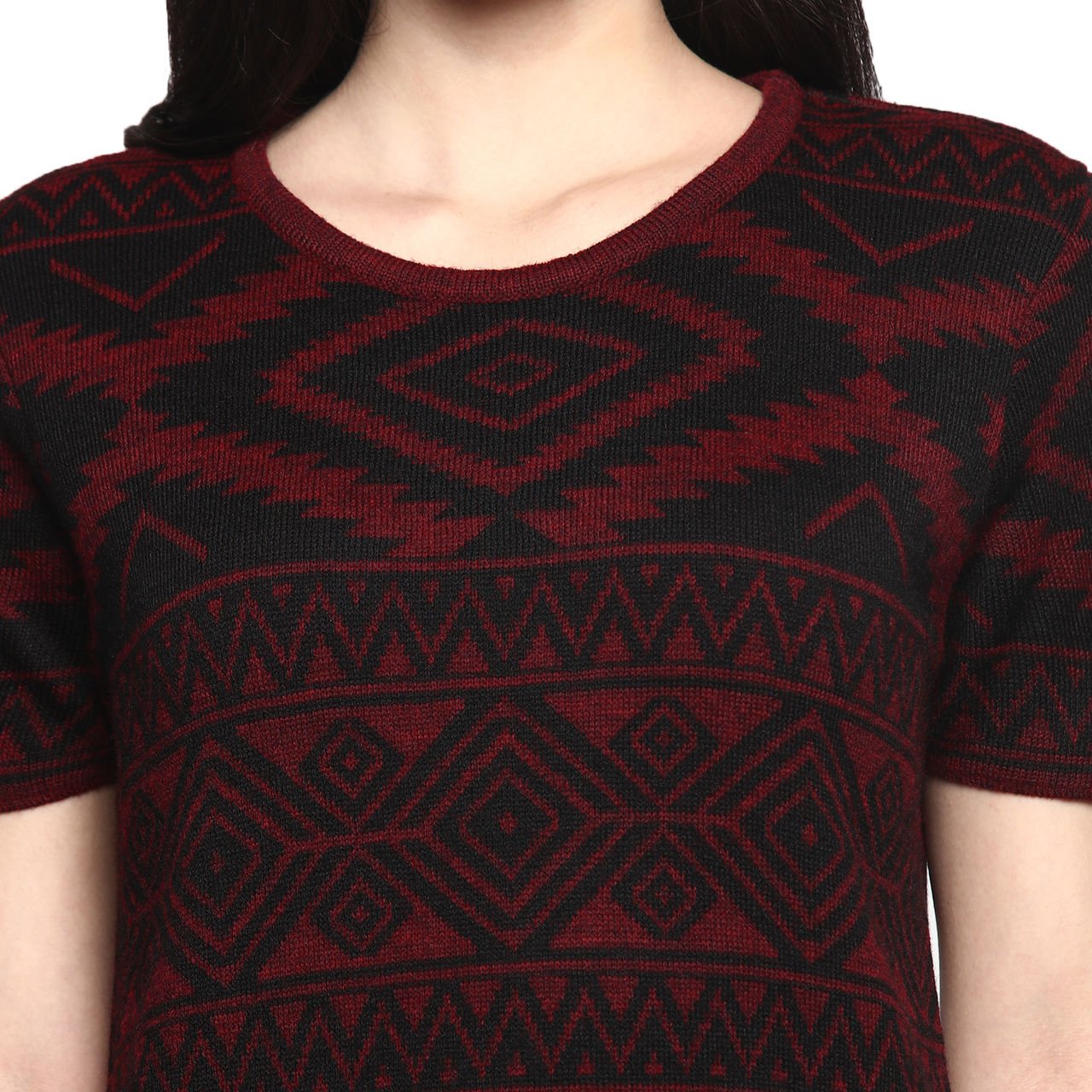 annabelle by pantaloons women's round neck sweater