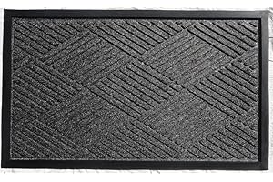 Rhino Mats, Opus, Commercial-Grade, Entrance Mat, Indoor/Outdoor, Charcoal, Floor Mat, 3’ Length x 2’ Width, Front Door Mat, for Home and Business