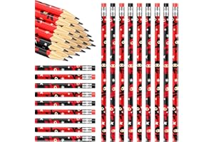 Nezyo 24 Pcs Ninja Pencils for Kids Ninja Party Favor Pencils with Eraser Birthday Party Decorations for Christmas Stocking Stuff Gift Prize Carnival Goodie Bag Stuffer Classroom Reward Piñata Filler