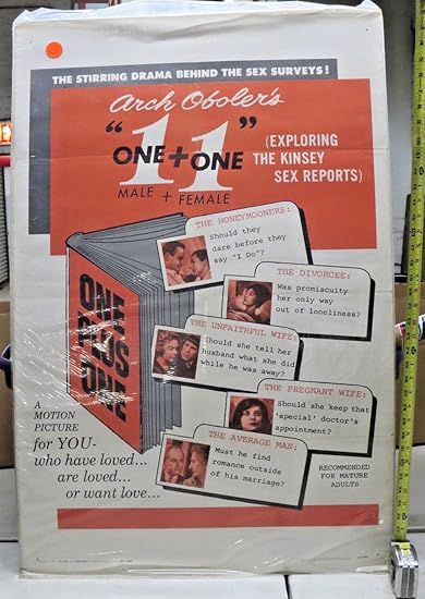 One Plus One 1960 Arch Oboler 1 Sheet Movie Poster 27 X40 Good Condition Kinsey Scale At Amazon S Entertainment Collectibles Store