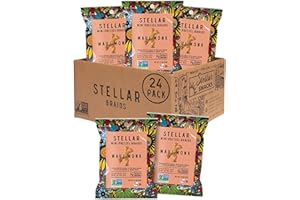 Stellar Snacks Mini Pretzel Braids, Maui Monk, Vegan, Kosher, Non-GMO, 1.5 Ounce (Pack of 24)