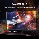LG 32GN600-B 31.5" QHD 165Hz VA Gaming Monitor Black Red Flat PC Screen view 3